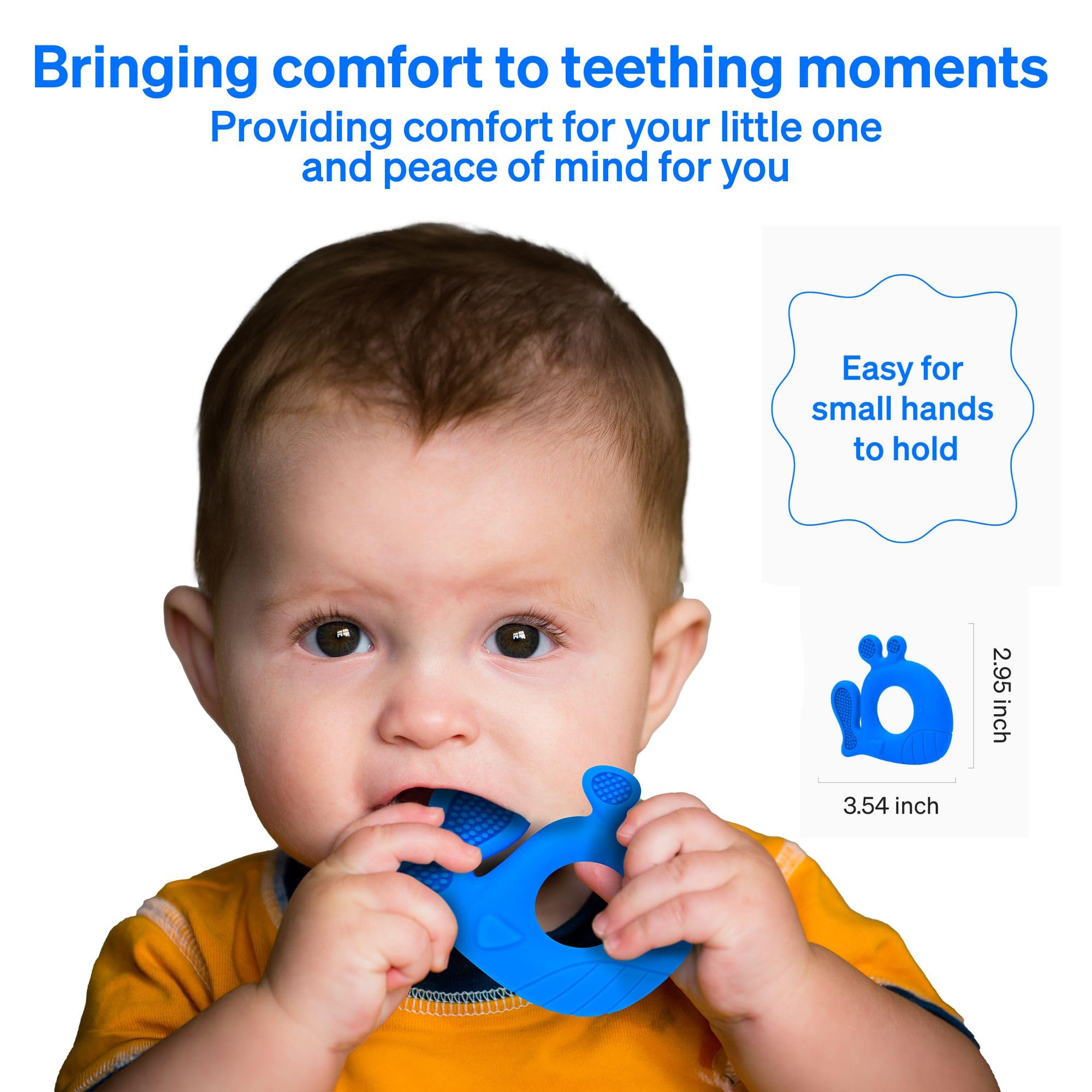 Love Noobs teether easy grab—lightweight for tiny hands to hold.