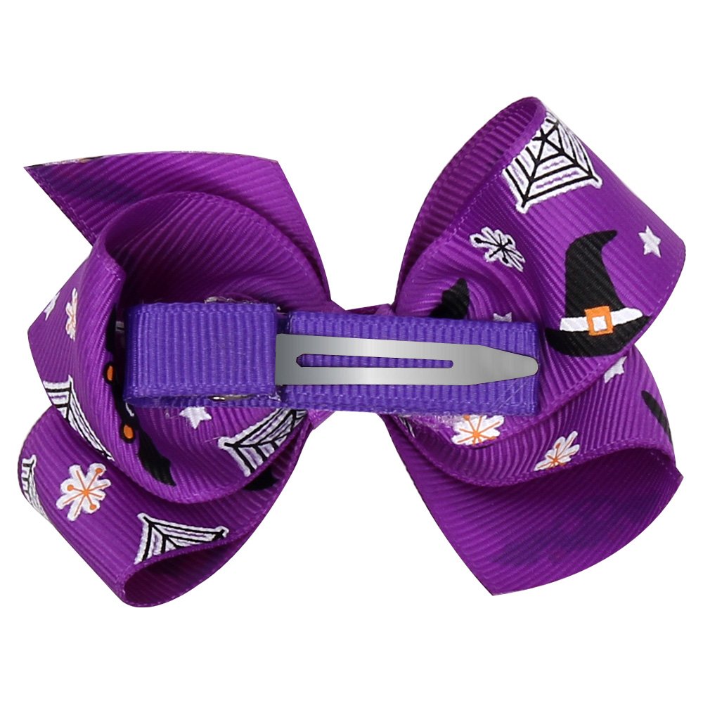 Love Sweety infant Halloween headband rose clip for secure, cute hair styling.