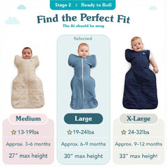 Love to Dream 1.0 TOG white swaddle for cozy warmth.