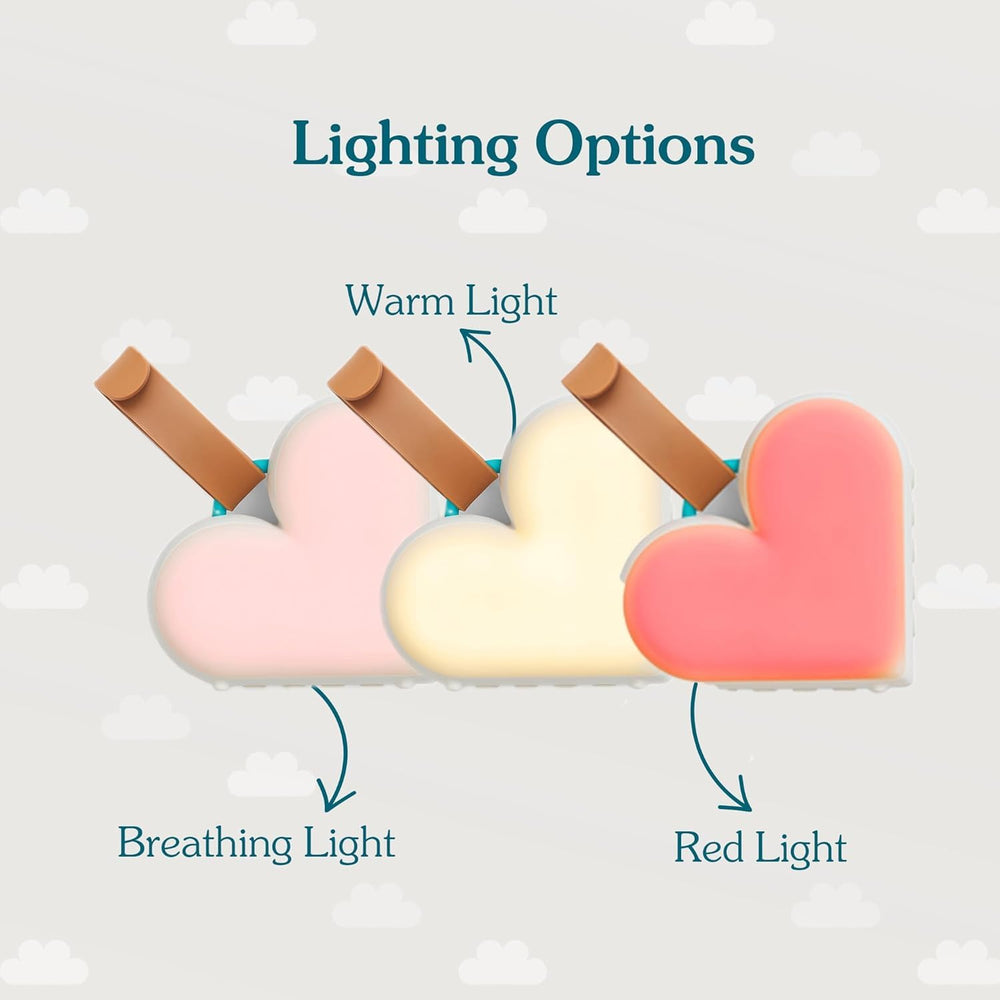 Love to Dream Sleep Machine baby night light soothes gently at bedtime.
