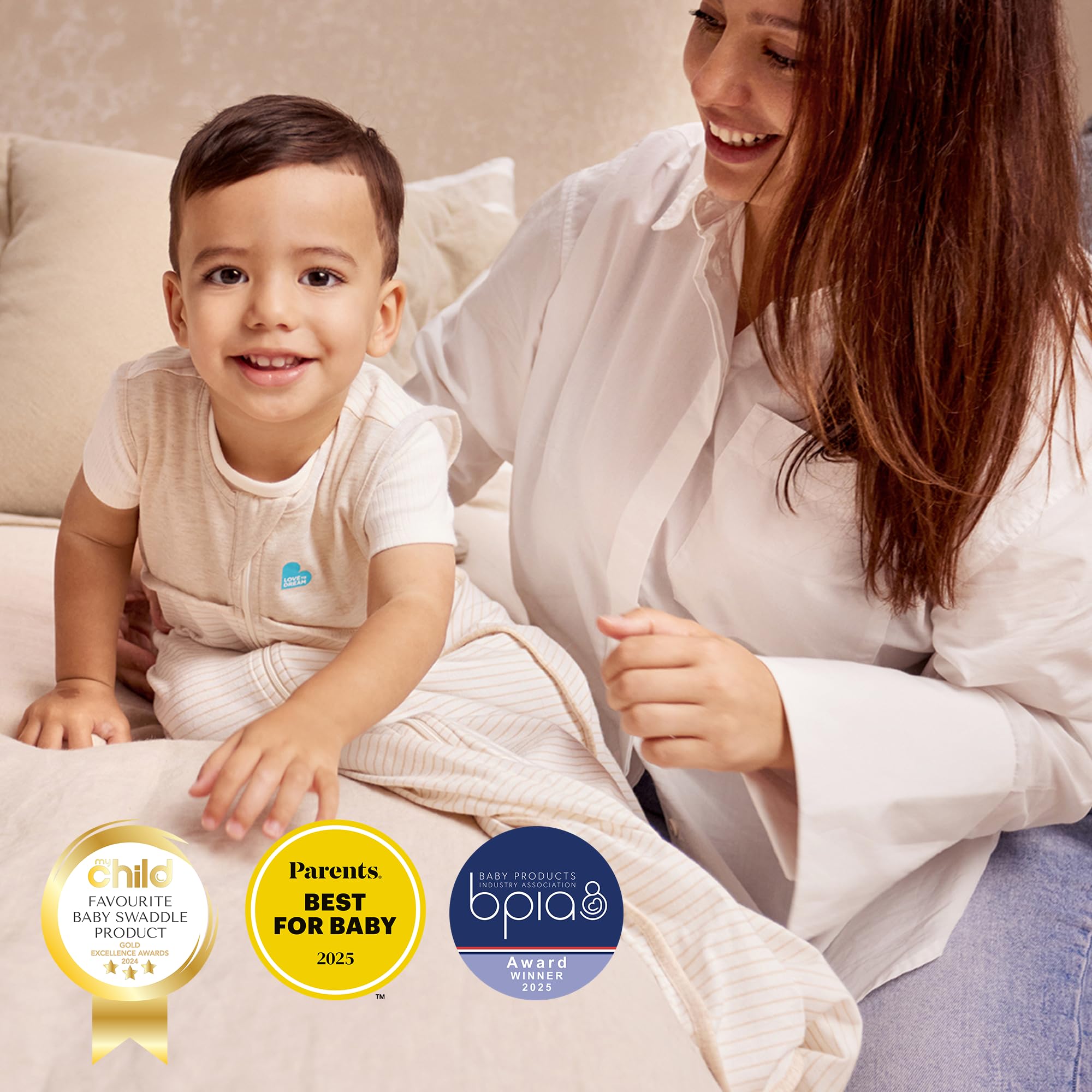 Love to Dream sleep suit soft cotton materials for breathable comfort.