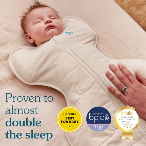 Love to Dream Swaddle UP 1.0 TOG is ideal for moderate room temps.