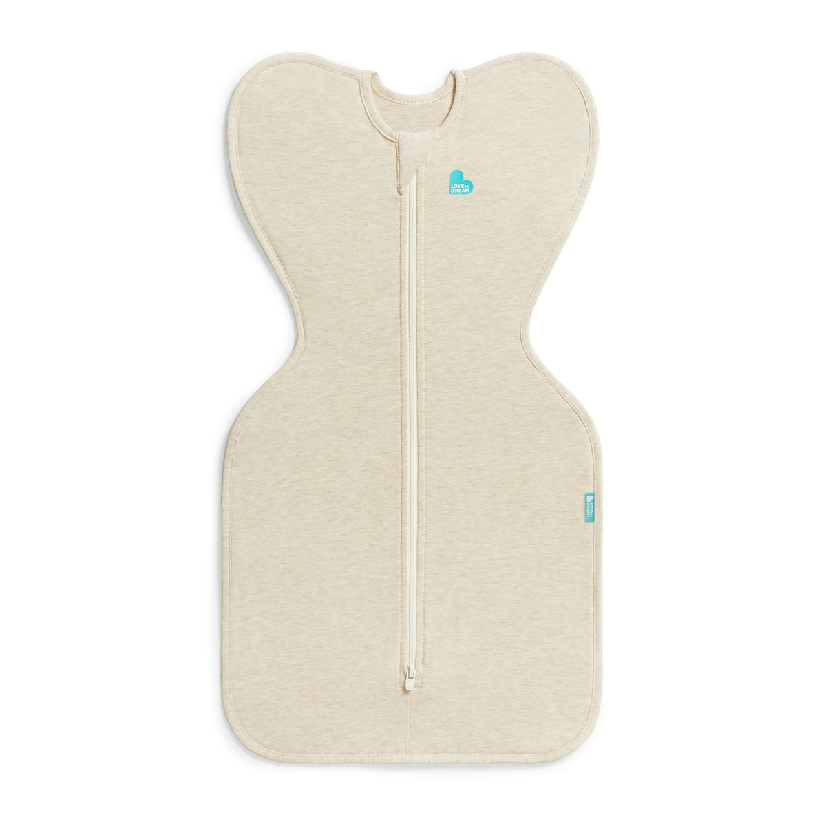 Love to Dream Swaddle Up arm-up design promotes self-soothing and safe sleep.
