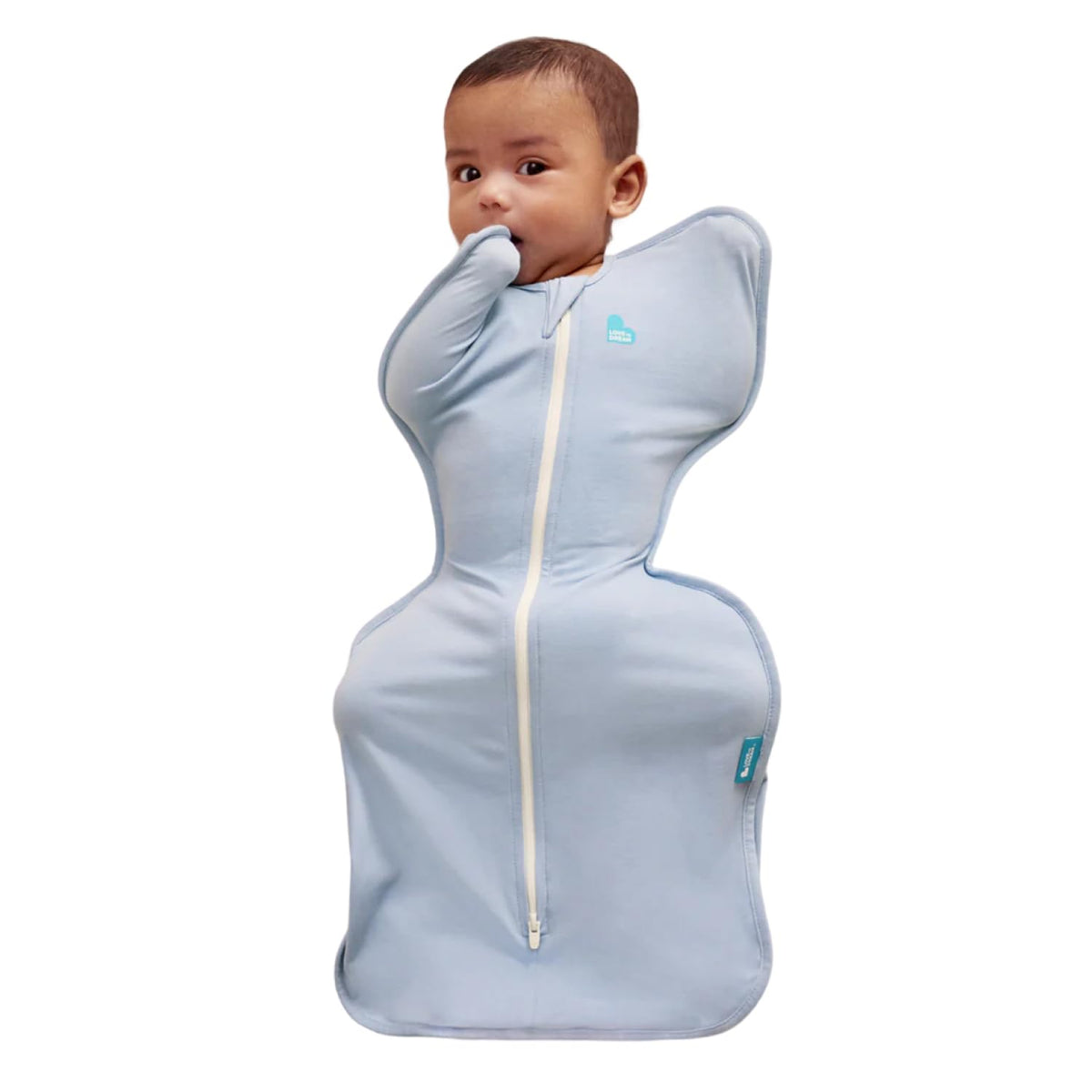 Love to Dream Swaddle Up arms-up position illustration for self-soothing.