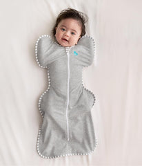 Love to Dream Swaddle UP Gray wings design keeps arms up for natural sleep comfort
