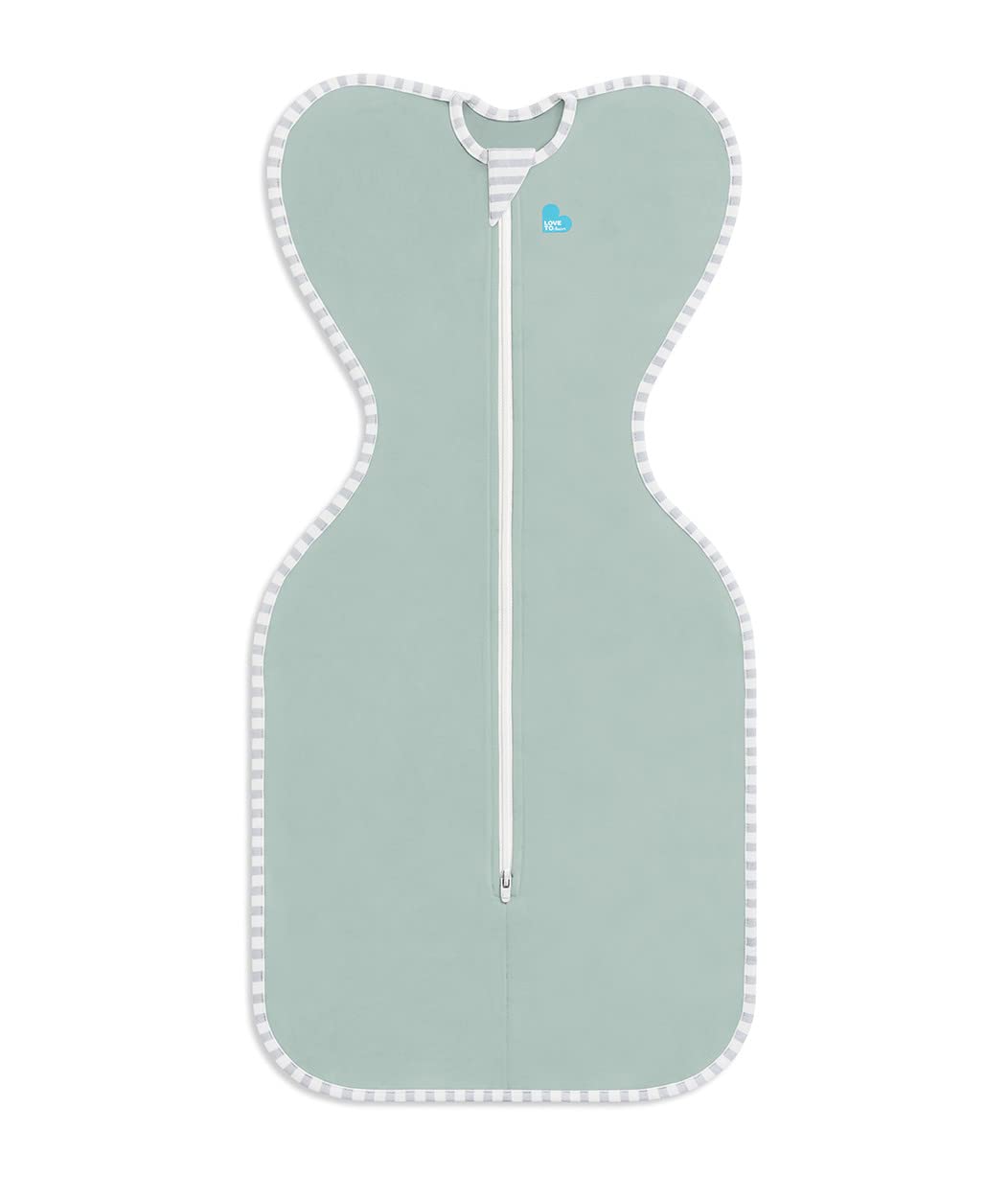 Love to Dream Swaddle Up Olive arm-up design supports natural baby soothing