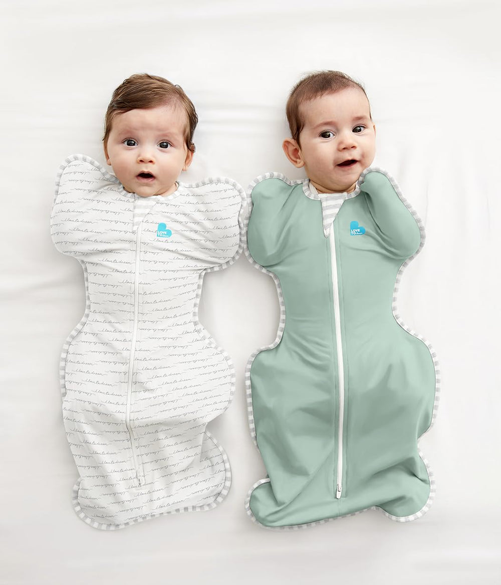 Love to Dream Swaddle Up Olive snug fit stays in place overnight