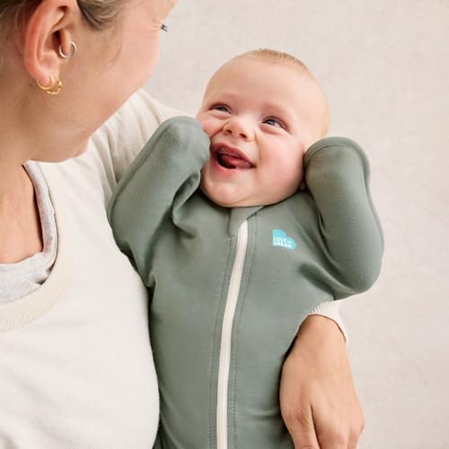 Love to Dream Swaddle UP helps babies move hands to mouth for soothing.
