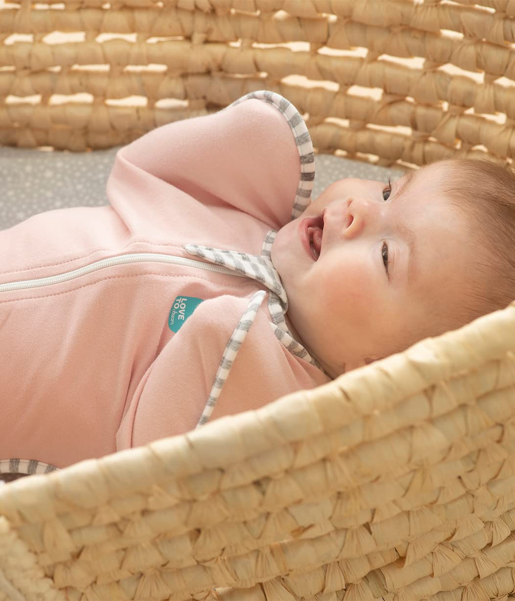 Love to Dream Swaddle UP soft cotton fabric keeps baby comfortable overnight.