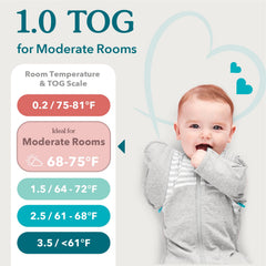 Love to Dream Swaddle UP cotton fabric offers soft comfort for delicate skin.