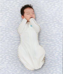 Love To Dream Swaddle Up organic cotton cream fabric is soft and breathable