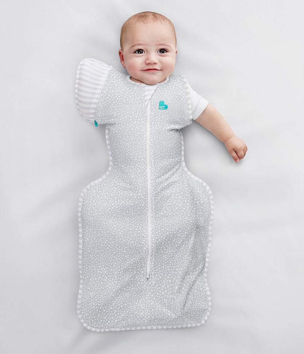 Love to Dream Swaddle Up Transition Bag dot gray fabric texture detail