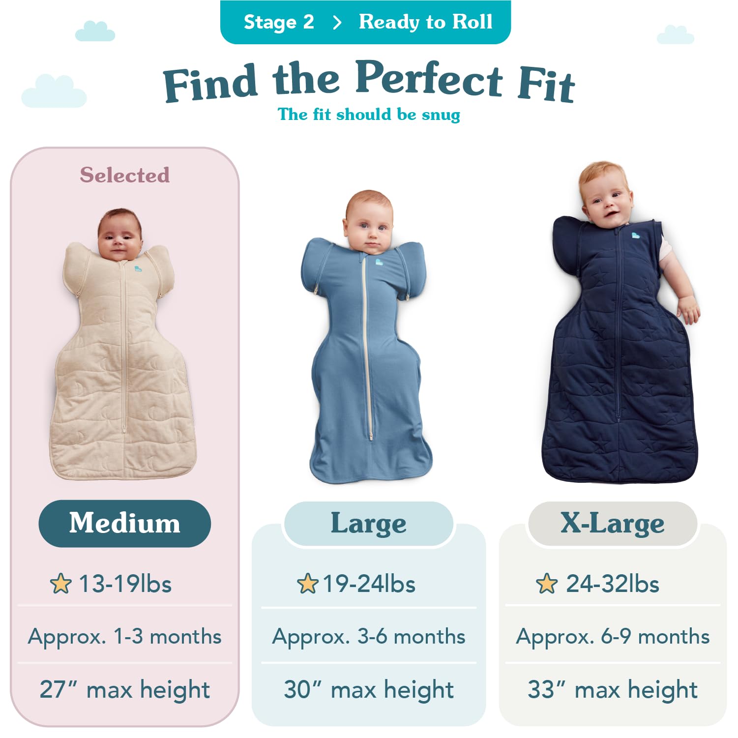 Love to Dream Swaddle Up uses light breathable cotton for warm-weather comfort.