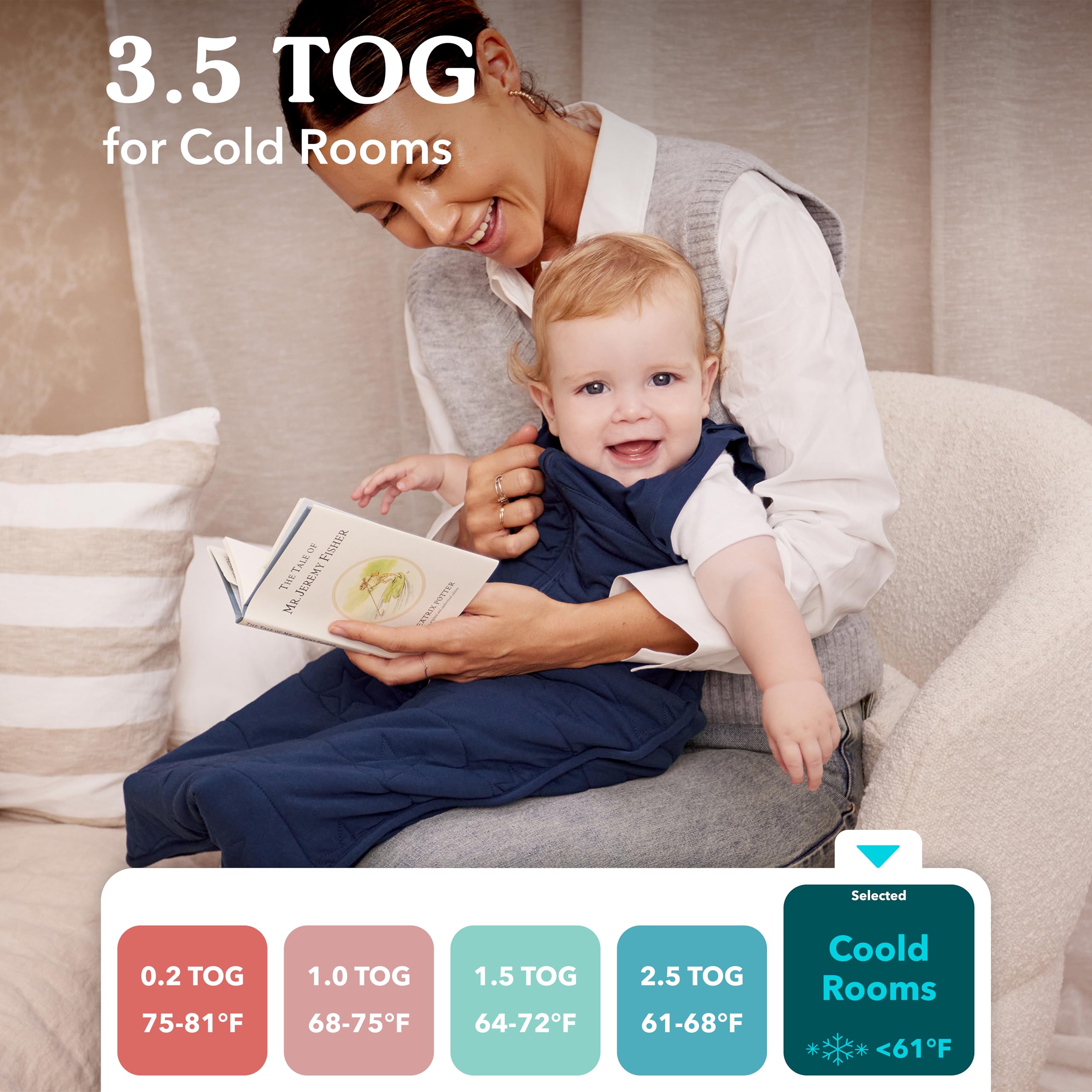 Quilted blanket and warm fabric in Love to Dream Swaddle Up Transition Bag gray