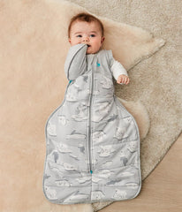 Side view of Love to Dream Swaddle Up Transition Bag gray showcases simple transition design