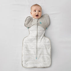 Love to Dream transition bag with zip-off wings showing one-arm-free setup