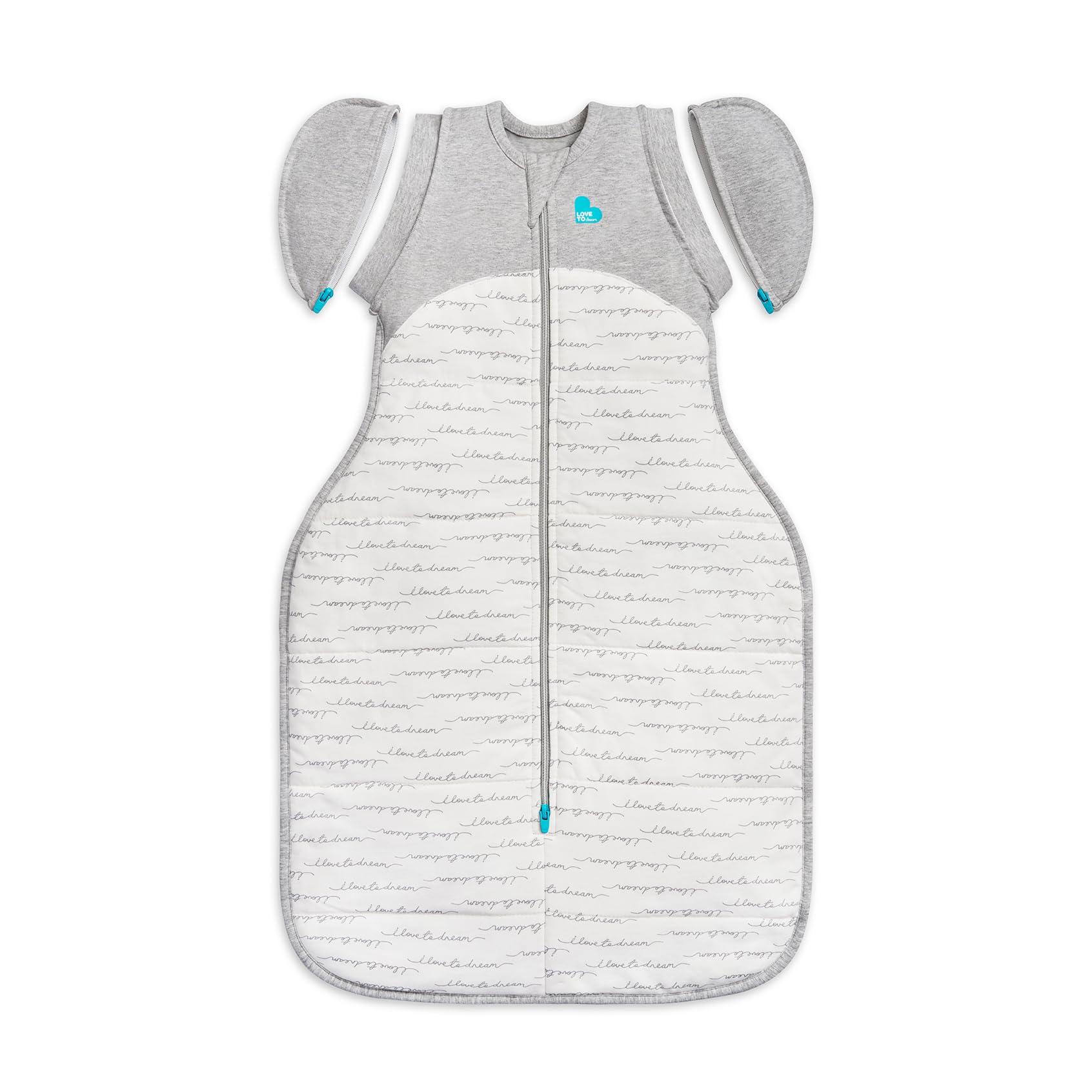 Love to Dream Swaddle Up Transition Bag with zip-off wings supports a gentle arms-free transition