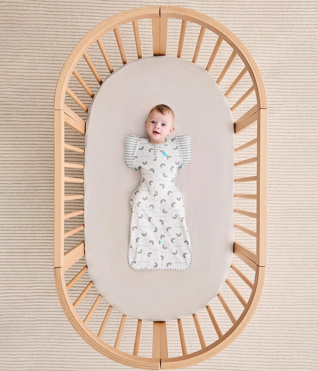 Love to Dream Swaddle Up Transition Rainbow Dream color in a nursery setting.