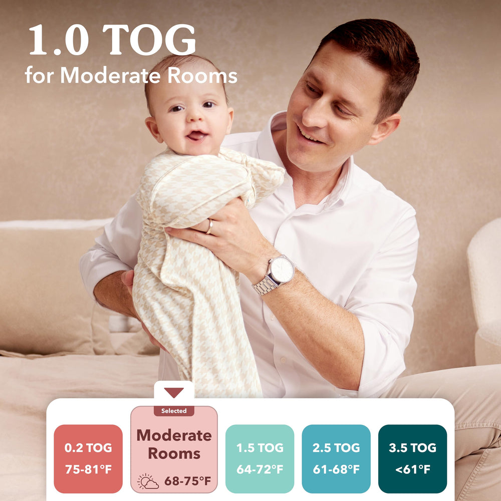 Love to Dream Swaddle Up Transition stretchy fabric hugs baby with secure comfort.