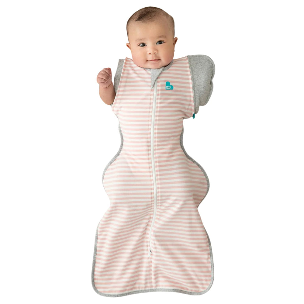Love to Dream Swaddle Up Transition Wings: zip-off pink design supports a gentle arm-free transition.