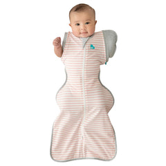 Love to Dream Swaddle Up Transition Wings: zip-off pink design supports a gentle arm-free transition.