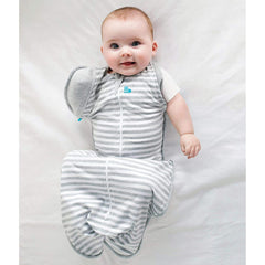 Love to Dream Swaddle Up Transition Swaddle zip-off wings enable gradual arms-free sleep.