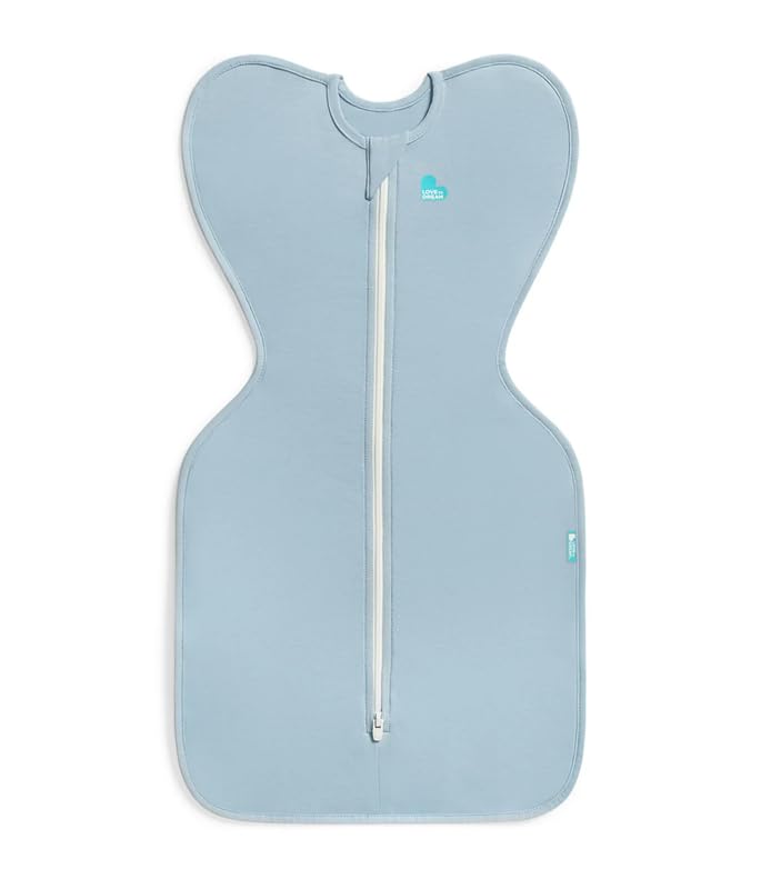 Love to Dream Swaddle Up two-way zipper enables easy night changes.