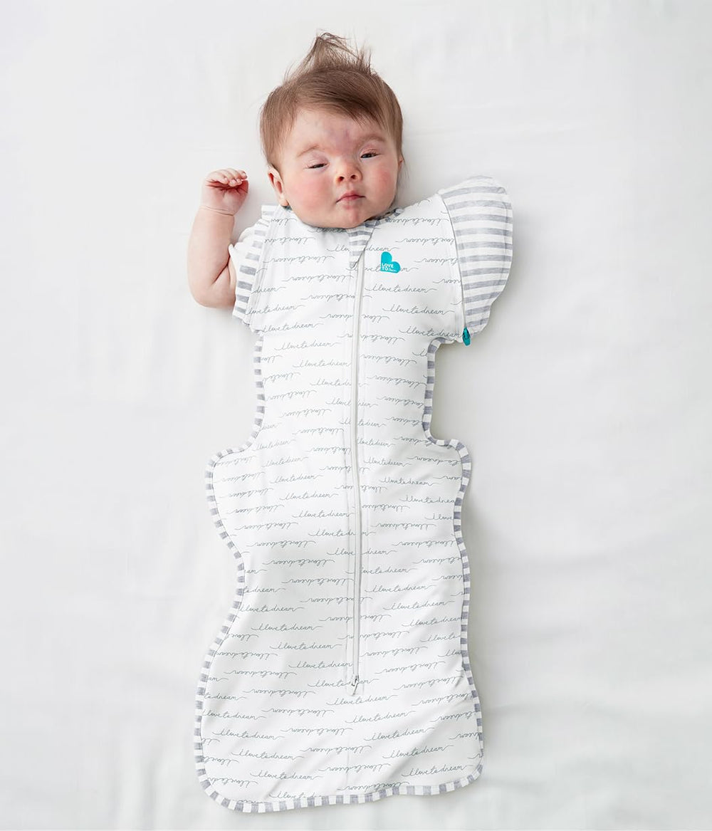 Love to Dream Swaddle Up with zip-off wings feature for easing transition.