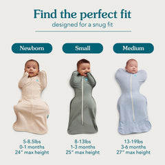 Love to Dream Arms-Up design secures shoulders for comfortable sleep.