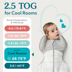 Love to Dream Warm Swaddle Up soft jersey knit stays snug through the night