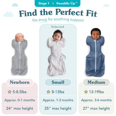Love to Dream Warm Swaddle Up two-way zipper for quick diaper changes