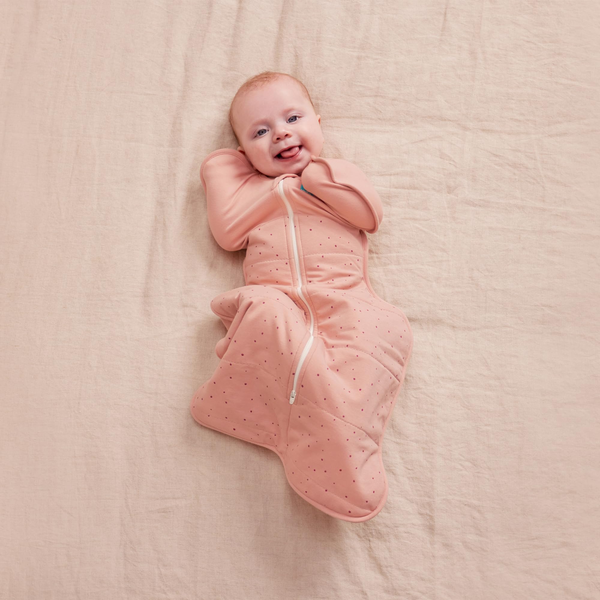Close-up of Love to Dream Swaddle Up Rose fabric blend