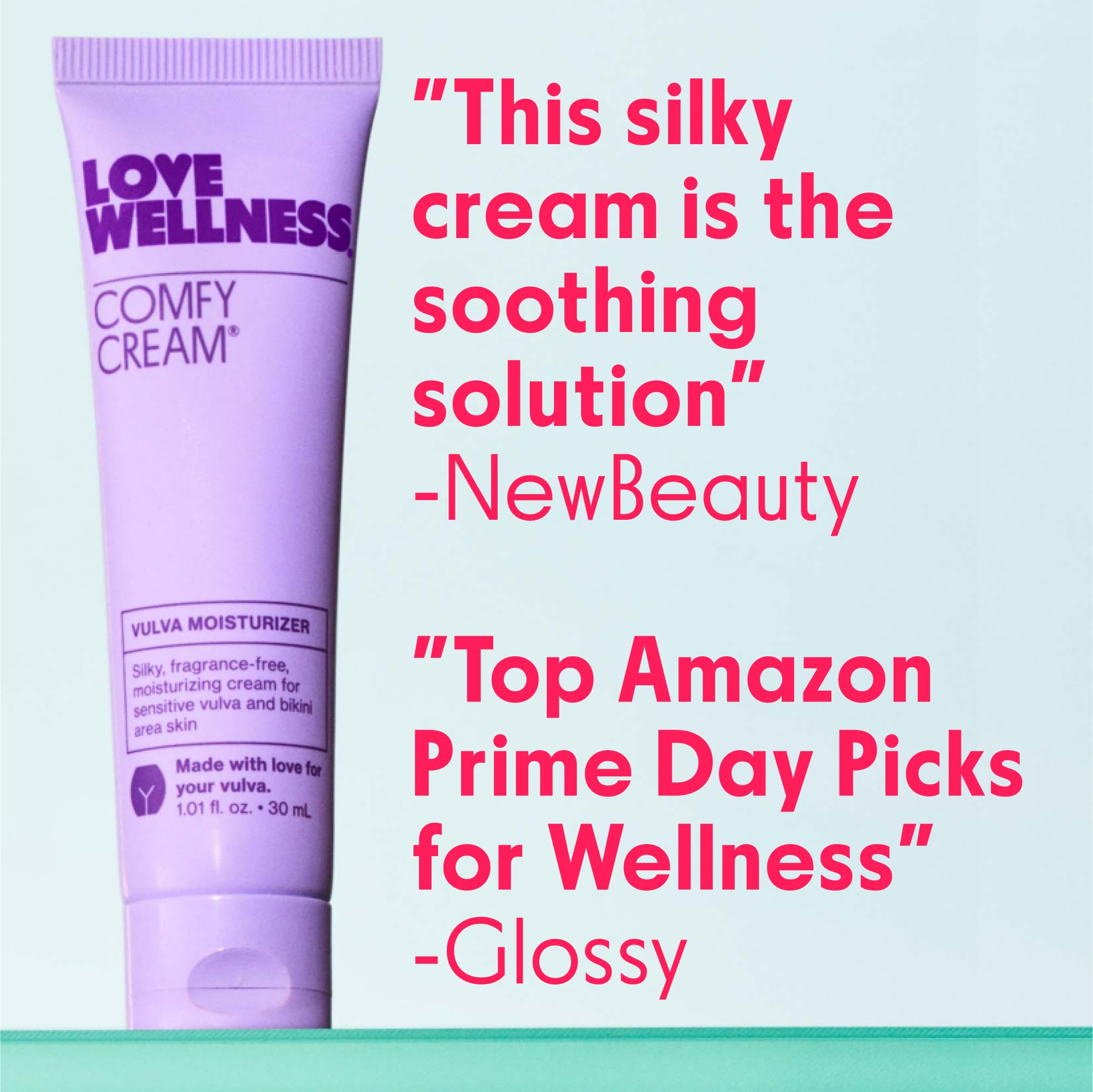 Love Wellness Comfy Cream ideal for post-hair removal skin comfort.