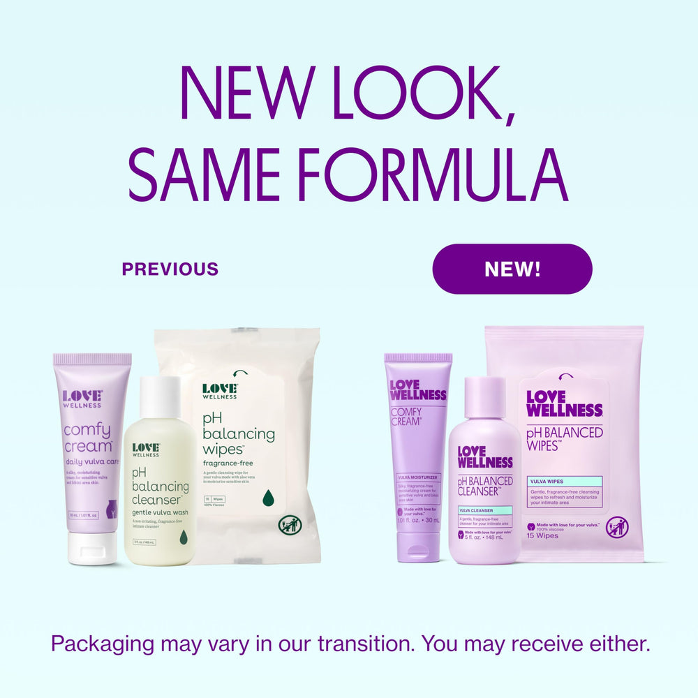 Love Wellness pH Balancing Wipes pack for quick refreshment.