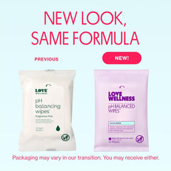 Compact travel case of Love Wellness wipes for on-the-go cleansing.