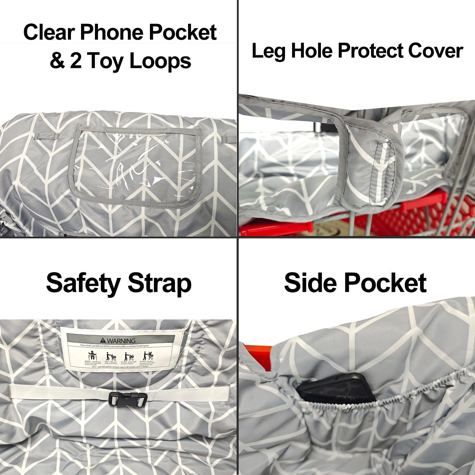 Love&go 2-in-1 cover is machine washable for simple cleaning.