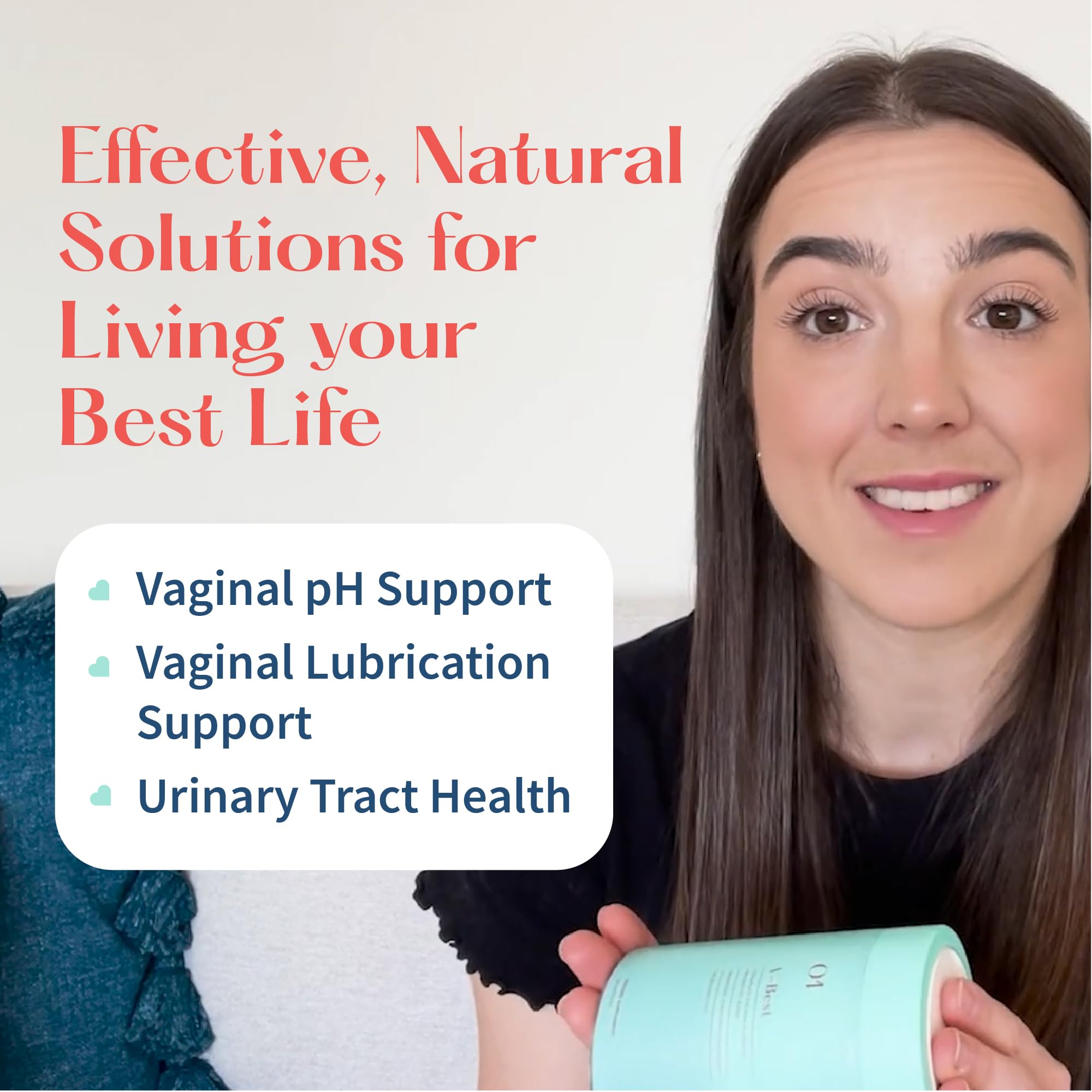 Garlic and cranberry powder elements signify urinary tract support.