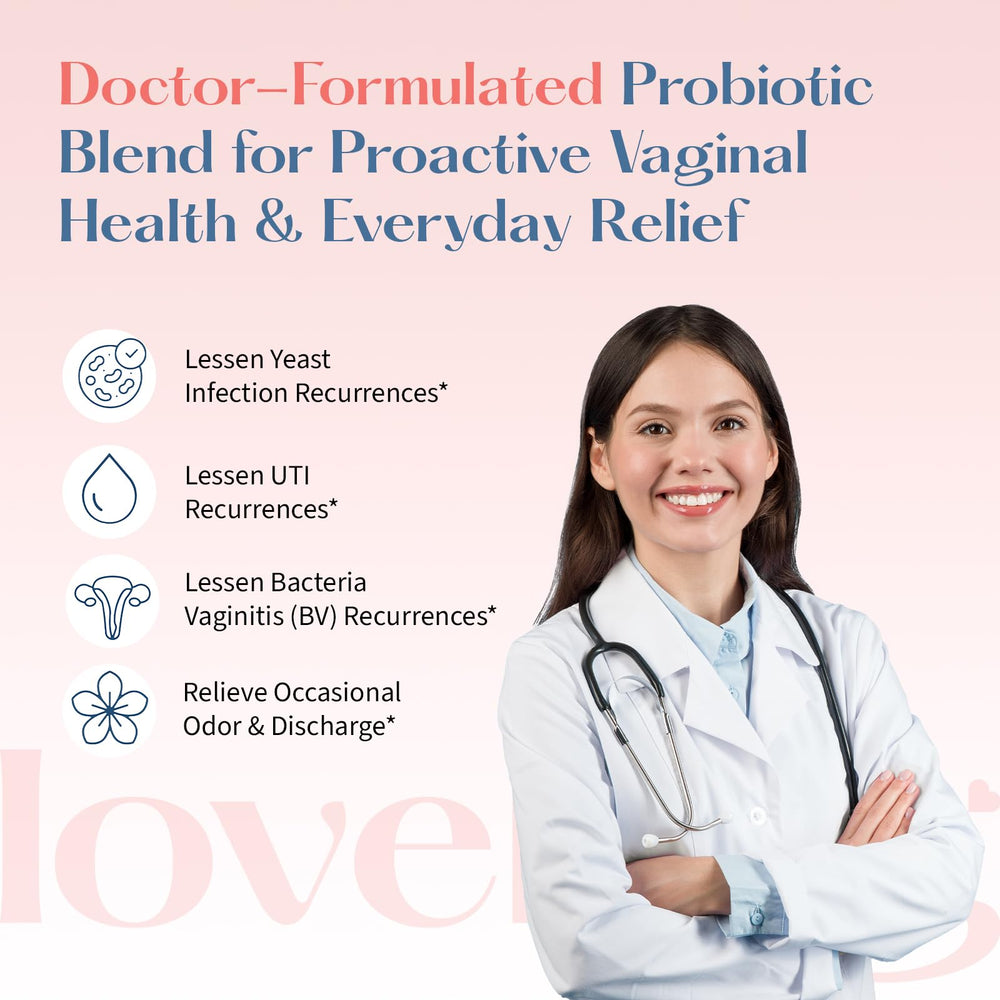Packaging box on light background emphasizes an easy daily probiotic routine.