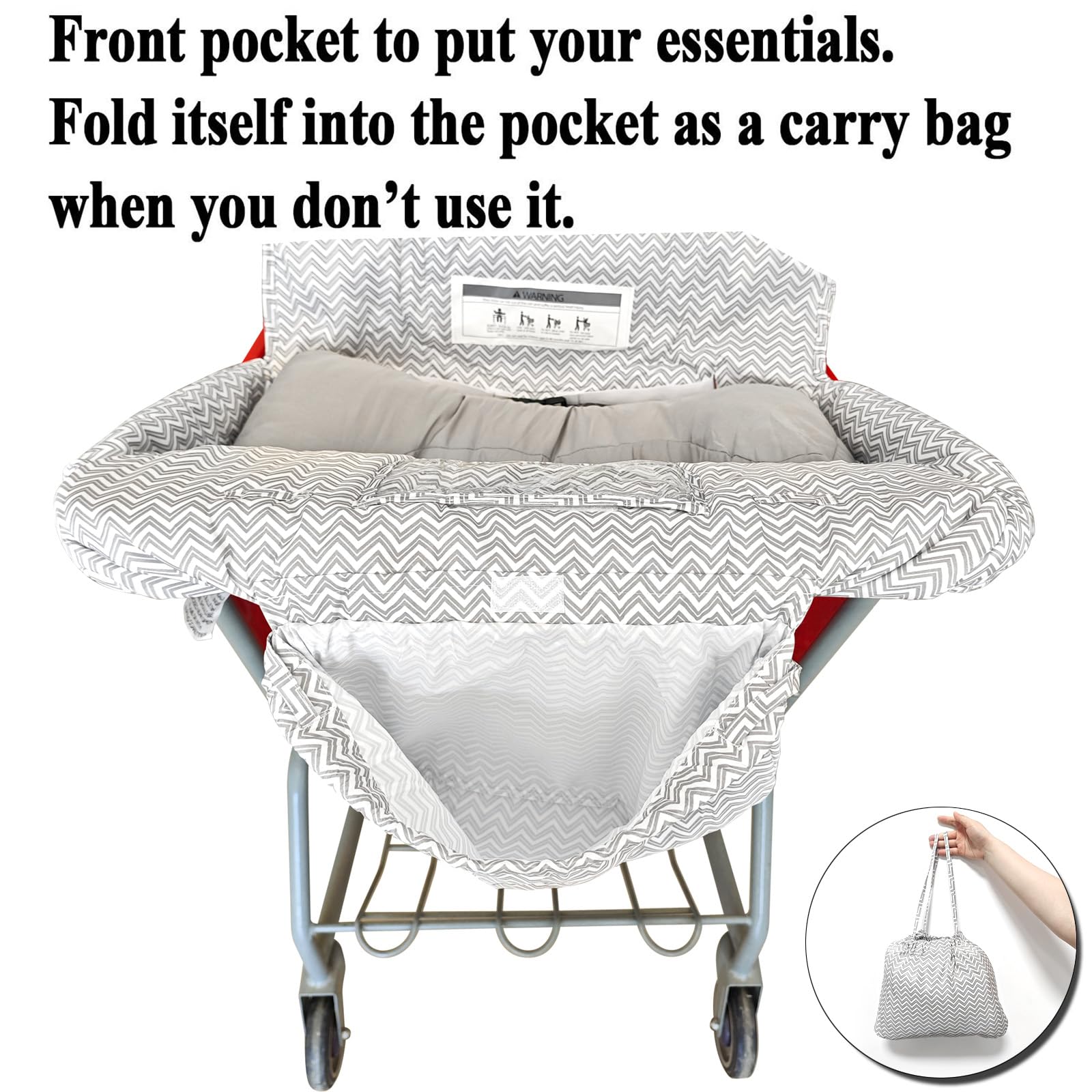 Love&go machine-washable fabric for simple cleanup after outings.