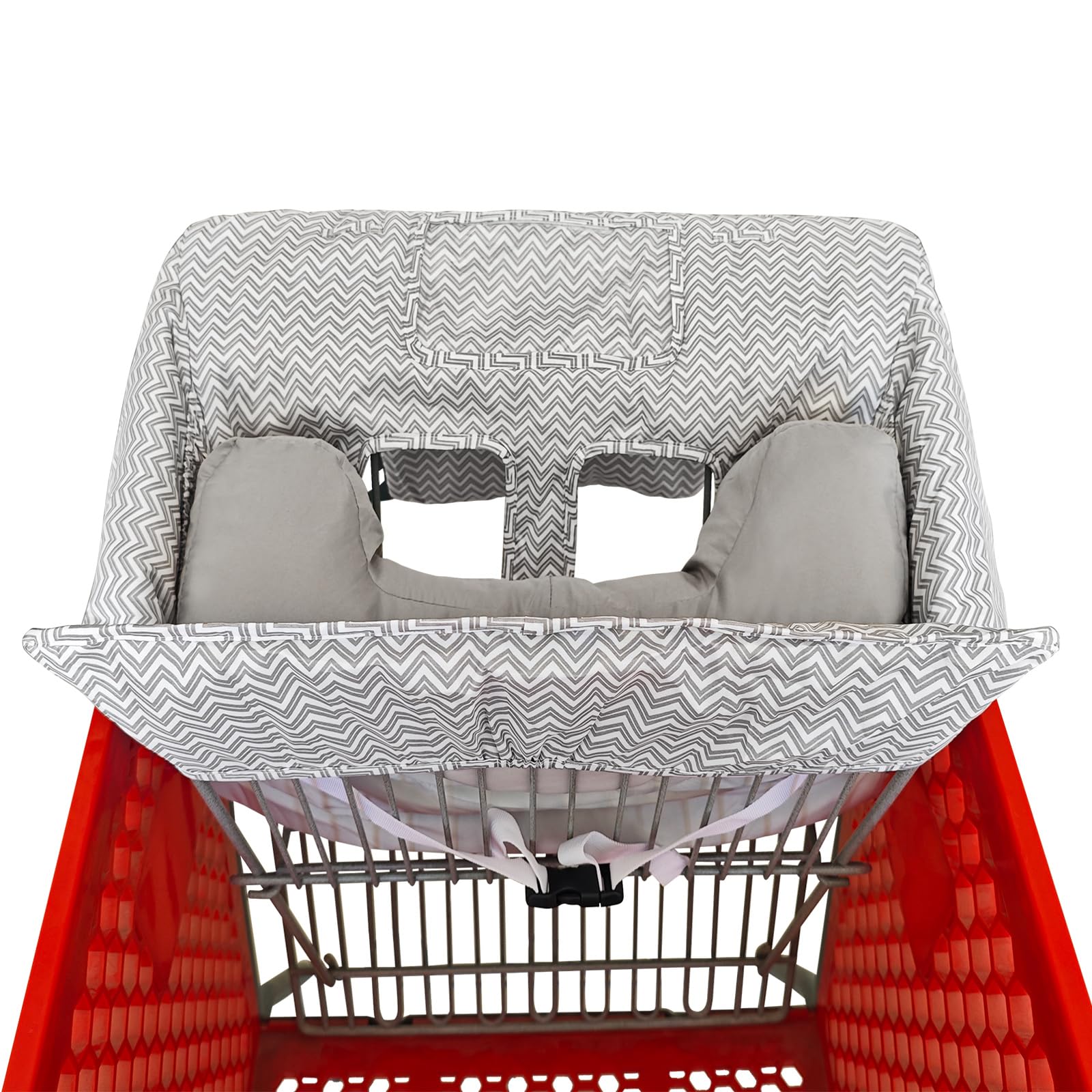 Love&go universal-fit cart cover adapts to most high chairs and carts.