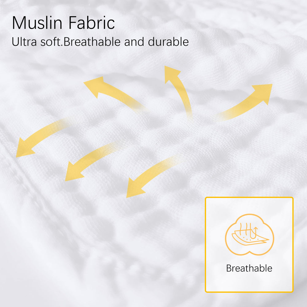 Lovely Care muslin burp cloth care instructions promote easy washing.