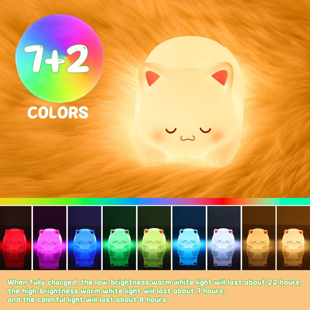 LOVERUIS color-changing night light creates magical moods for bedtime routines.