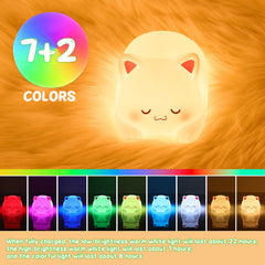 LOVERUIS color-changing night light creates magical moods for bedtime routines.