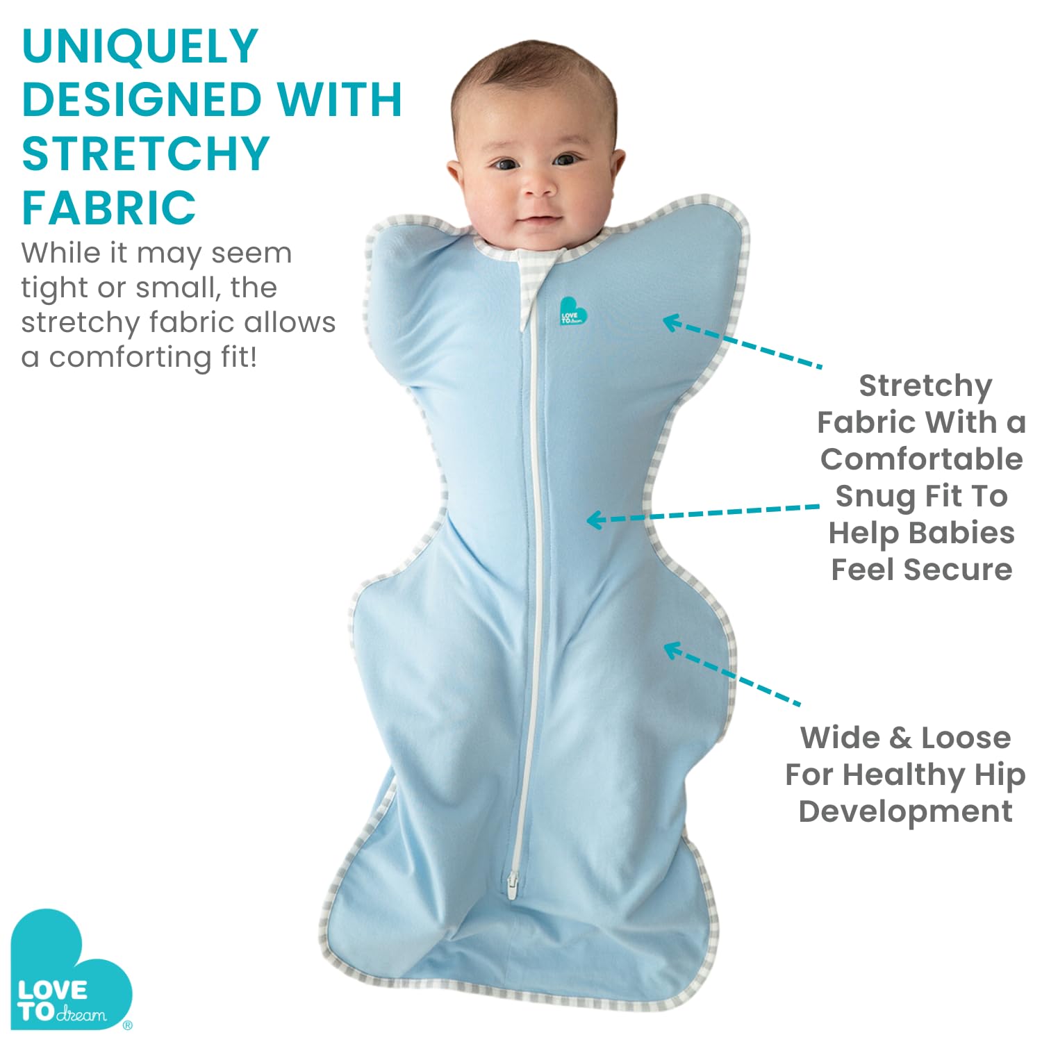 Love to Dream Swaddle UP Extra Warm suitable for cool room temperatures.