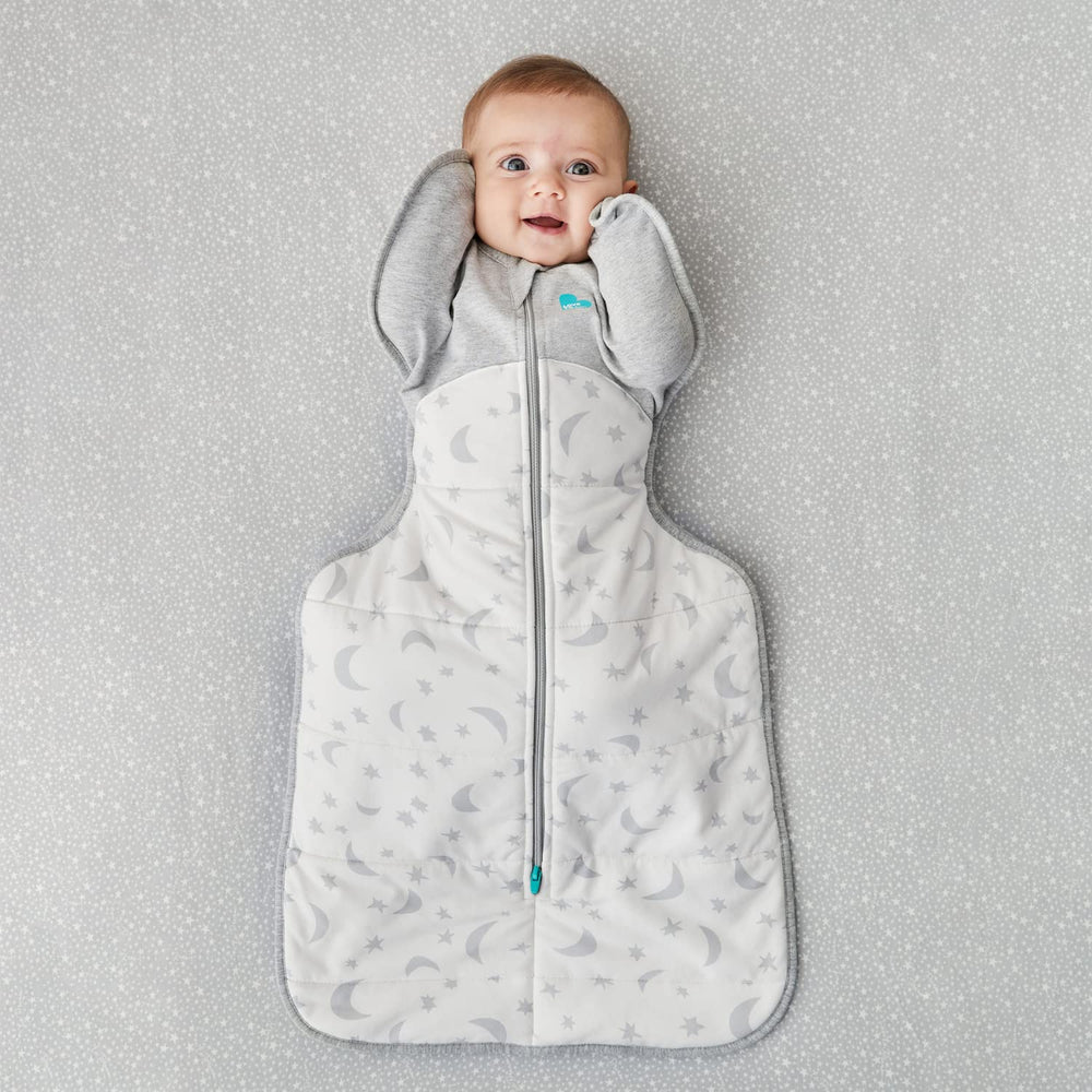 Love to Dream Swaddle UP Extra Warm two-way zipper for quick changes.