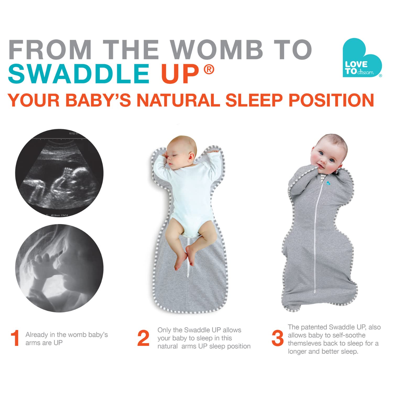 Love to Dream Swaddle UP Extra Warm white color for versatile use.