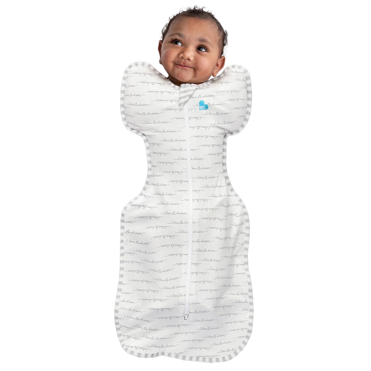 Love to Dream Swaddle UP arms-up design supports newborn self-soothing and safe sleep posture.