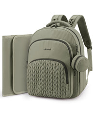 LOVEVOOK diaper bag backpack main compartments help organize essentials on the go.