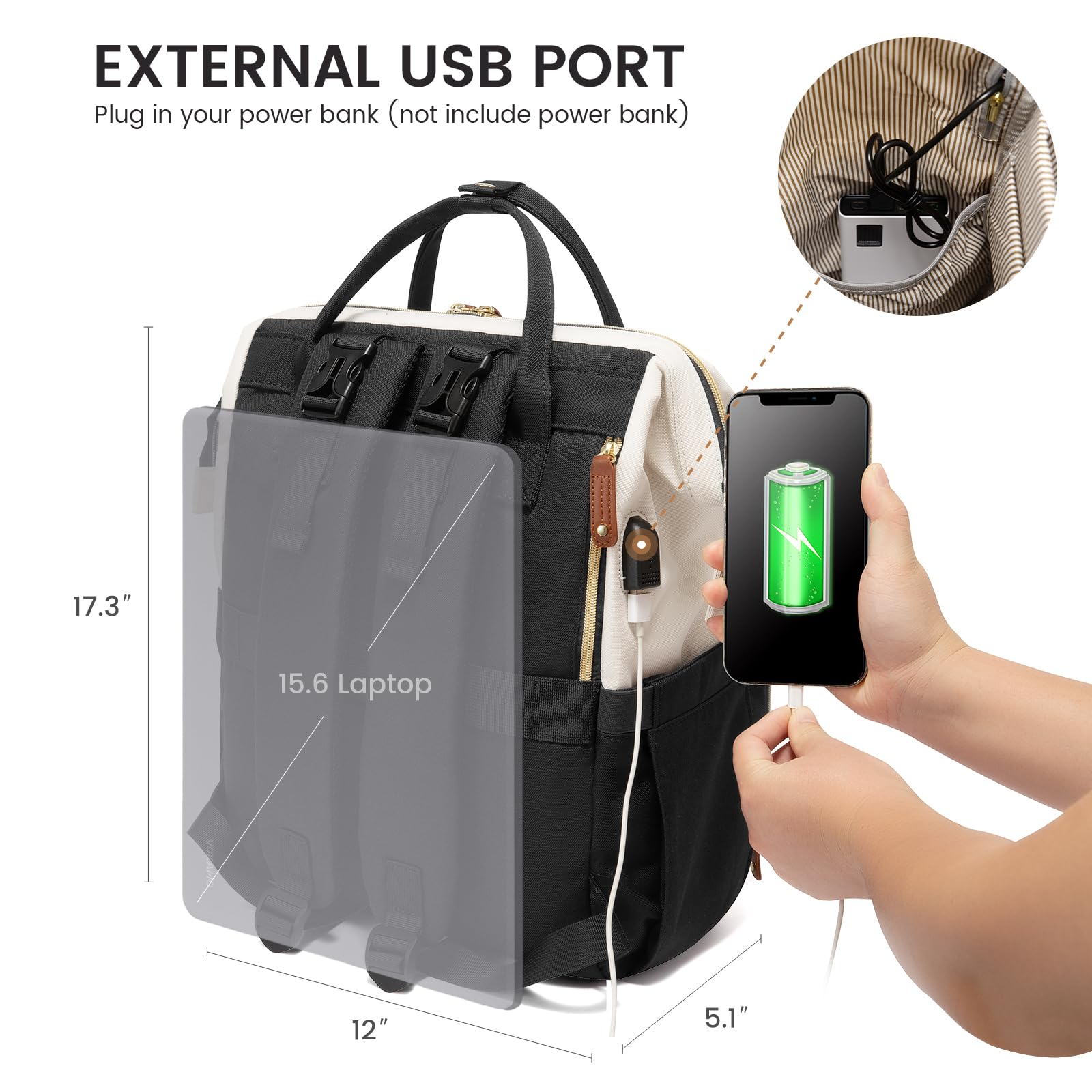 LOVEVOOK stroller straps attach securely, freeing hands during shopping