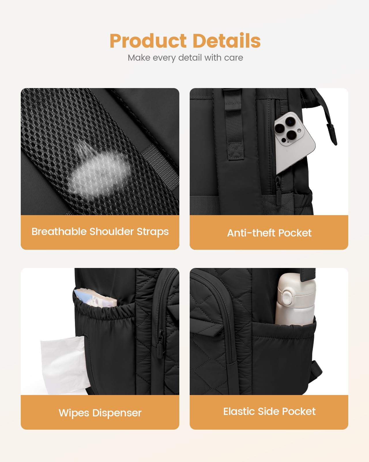 LOVEVOOK black color pairs with outfits for everyday outings.